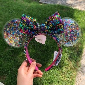Disney Confetti Birthday Rainbow ears